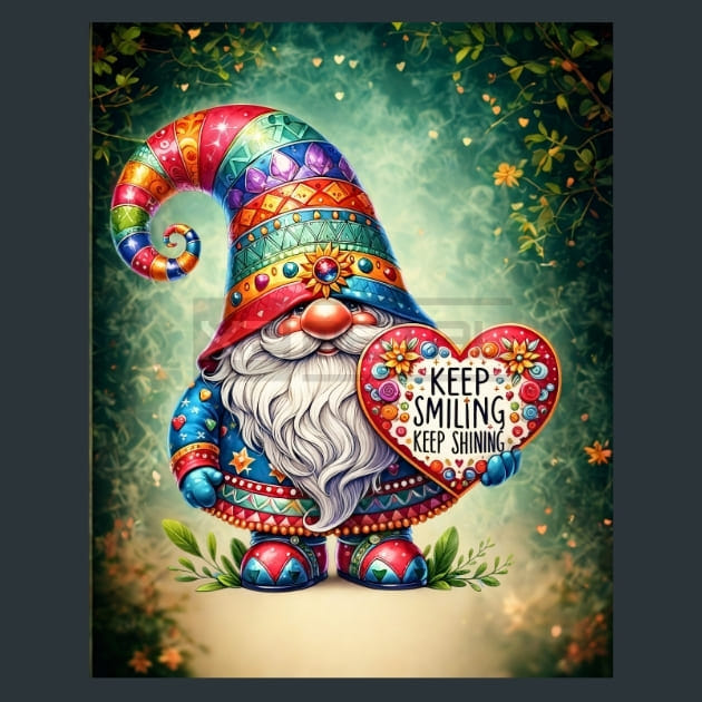 Mother’s Day Gnomes 9 Metal Wall Art and Desktop Mouse Pad by X2Metal