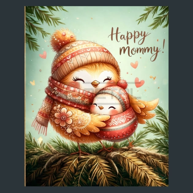 Mothers Day Animals 14 Metal Wall Art and Desktop Mouse Pad by X2Metal