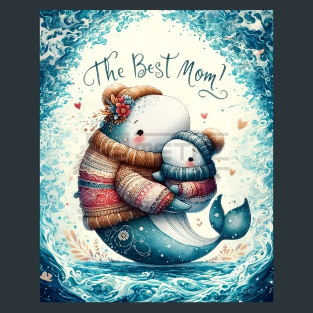 Mothers Day Animals 3 Metal Wall Art and Desktop Mouse Pad by X2Metal