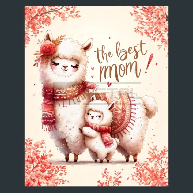 Mothers Day Animals 4 Metal Wall Art and Desktop Mouse Pad by X2Metal