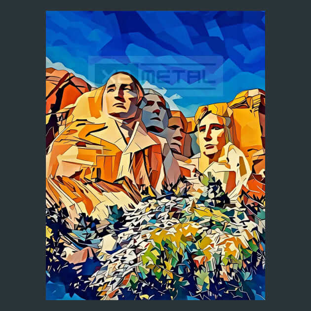 Mount Rushmore – Metal Print &amp; Mouse Pad | ChromaLuxe | Made in Iowa USA