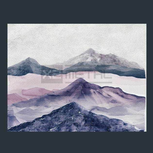 Mountain Landscapes 179 Metal Wall Art and Desktop Mouse Pad by X2Metal