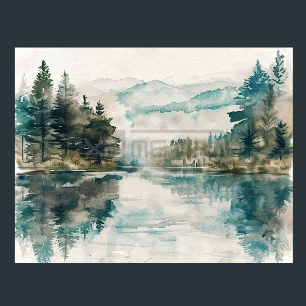 Mountain Landscapes 216 Metal Wall Art and Desktop Mouse Pad by X2Metal