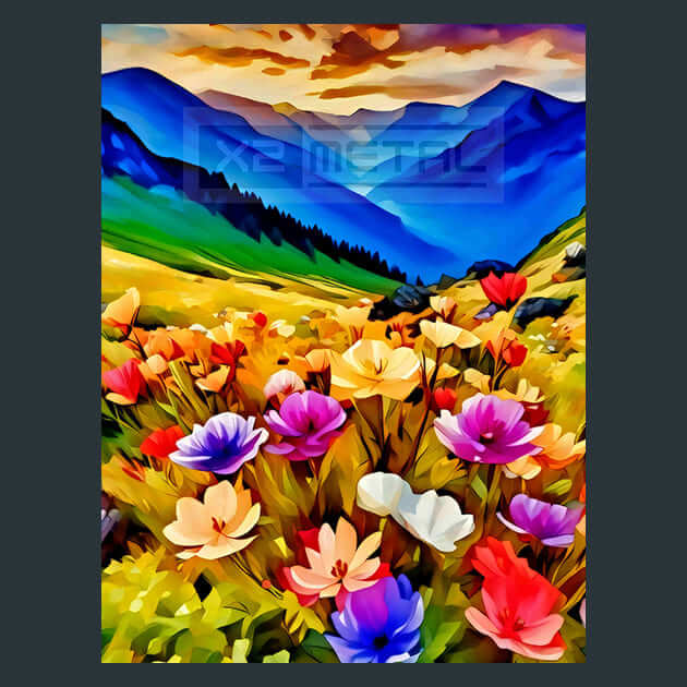 Mountain Meadow – Metal Print &amp; Mouse Pad | ChromaLuxe | Made in Iowa USA