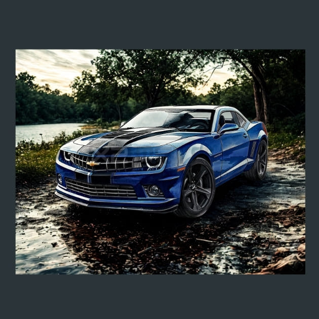 Muscle Cars 2 Metal Wall Art and Desktop Mouse Pad by X2Metal