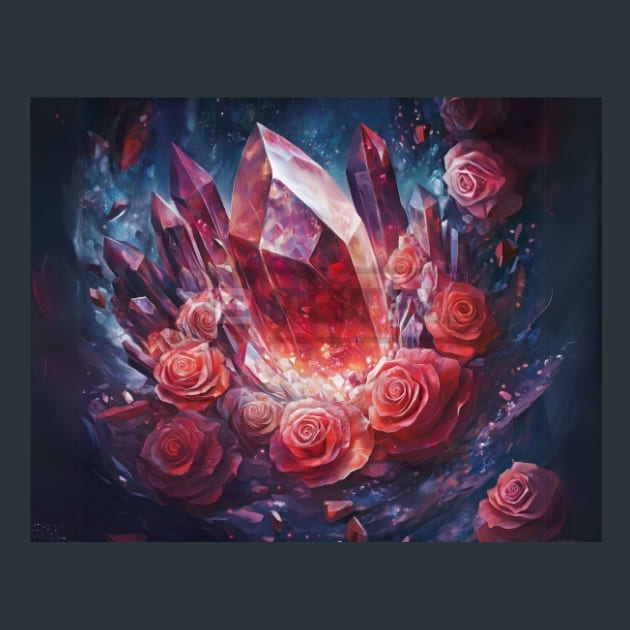 Mystic Minerals 3 Metal Wall Art and Desktop Mouse Pad by X2Metal