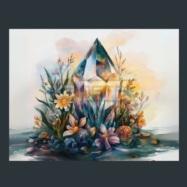 Mystic Minerals 5 Metal Wall Art and Desktop Mouse Pad by X2Metal