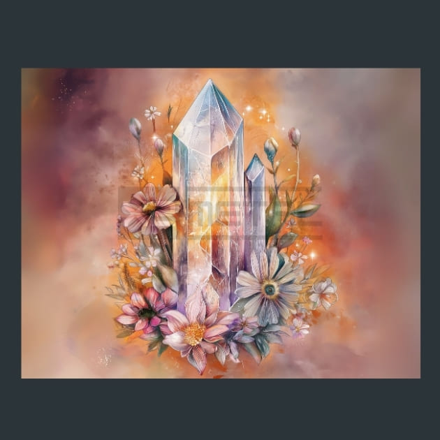 Mystic Minerals 8 Metal Wall Art and Desktop Mouse Pad by X2Metal