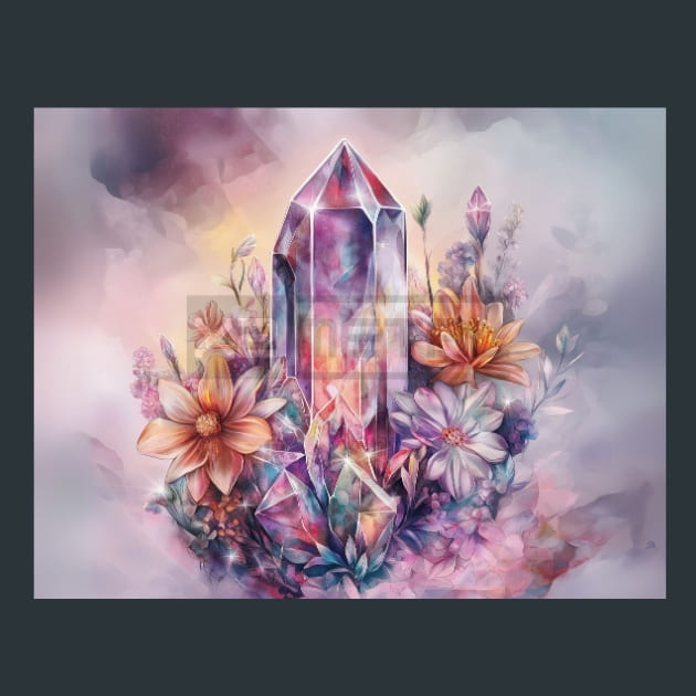 Mystic Minerals 9 Metal Wall Art and Desktop Mouse Pad by X2Metal