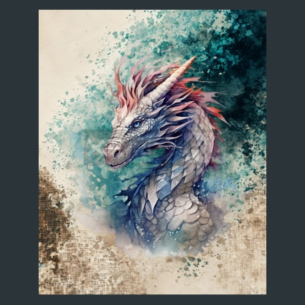 Mystical Sea Creature 14 Metal Wall Art and Desktop Mouse Pad by X2Metal
