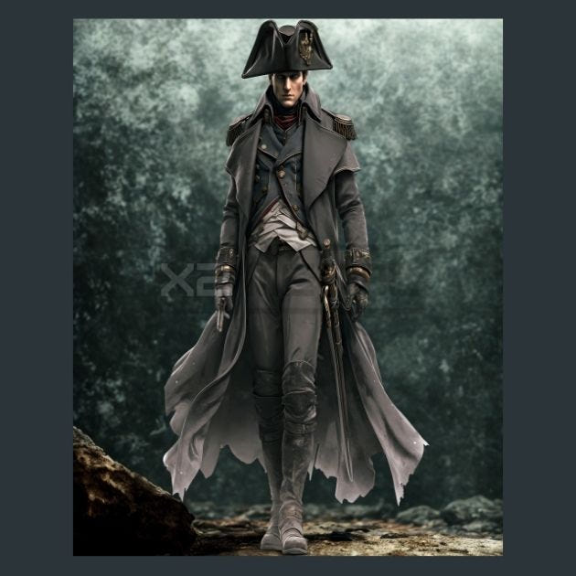 Napoleon Bonaparte Metal Wall Art and Desktop Mouse Pad by X2Metal