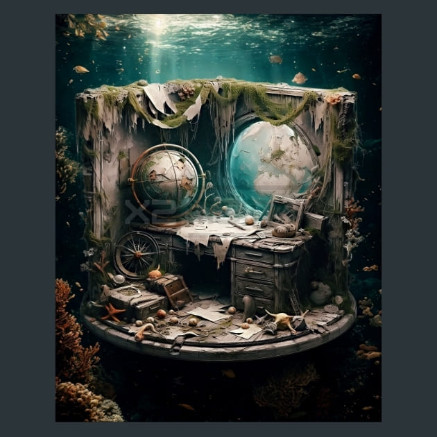Navigators-Room-Shipwreck-Relics-metal-prints-posters-mouse-pads