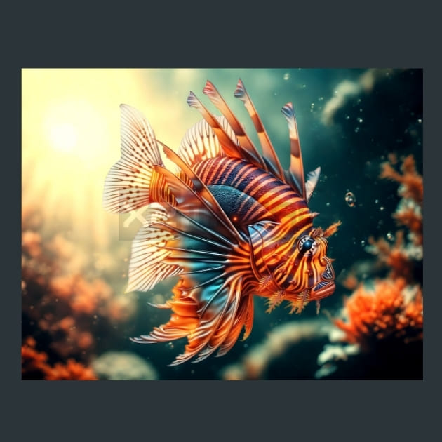 Marine Neon Life 24 Metal Wall Art and Desktop Mouse Pad by X2Metal