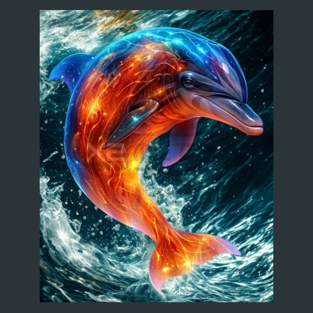 Marine Neon Life 4 Metal Wall Art and Desktop Mouse Pad by X2Metal