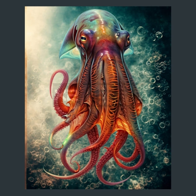 Marine Neon Life 8 Metal Wall Art and Desktop Mouse Pad by X2Metal