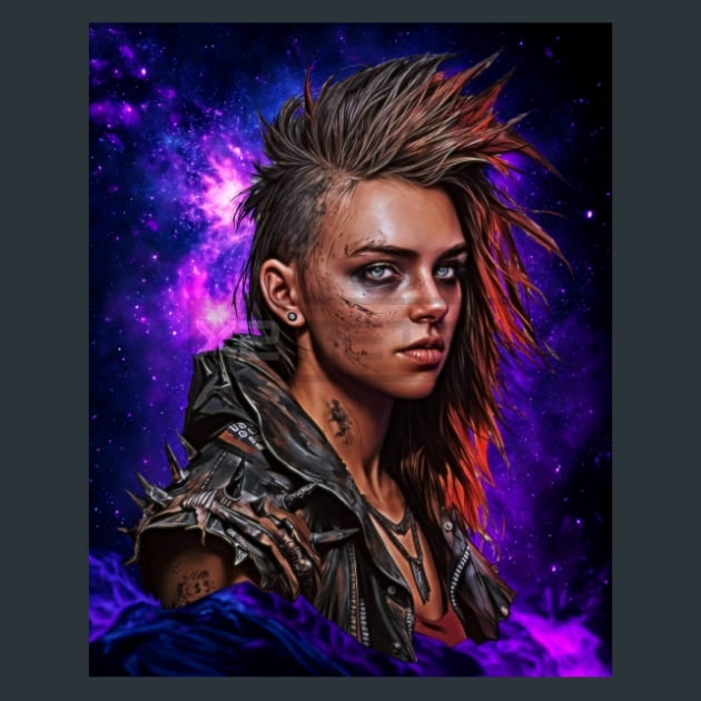 Neon Nebula Heroes 023 Metal Wall Art and Desktop Mouse Pad by X2Metal