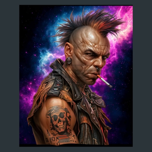 Neon Nebula Heroes 02 Metal Wall Art and Desktop Mouse Pad by X2Metal