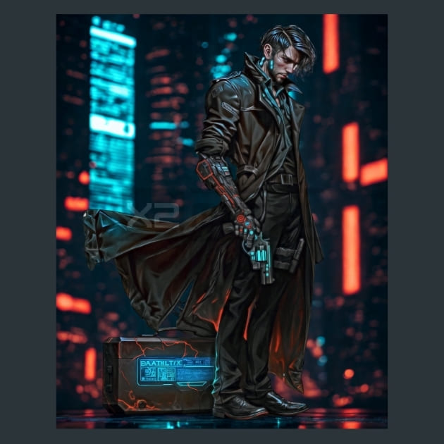 Neon Nebula Heroes 40 Metal Wall Art and Desktop Mouse Pad by X2Metal