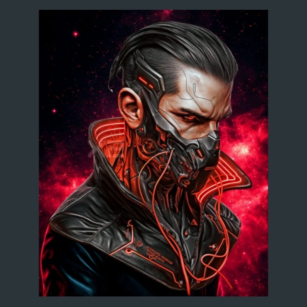 Neon Nebula Heroes 53 Metal Wall Art and Desktop Mouse Pad by X2Metal
