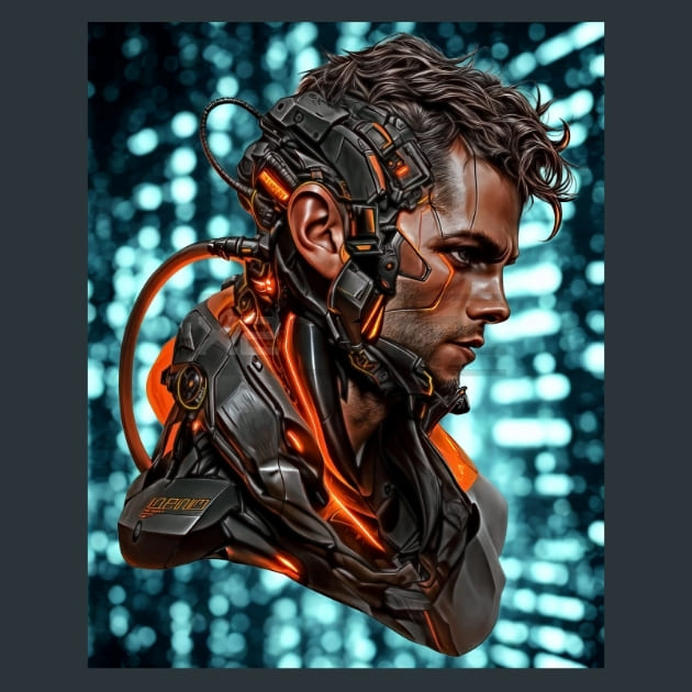 Neon Nebula Heroes 54 Metal Wall Art and Desktop Mouse Pad by X2Metal