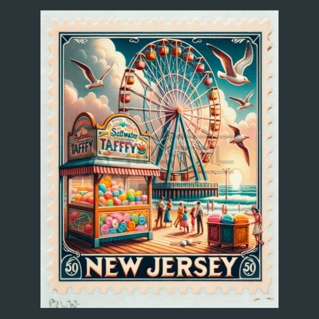 New-Jersey-Stamp-2-Metal-Prints