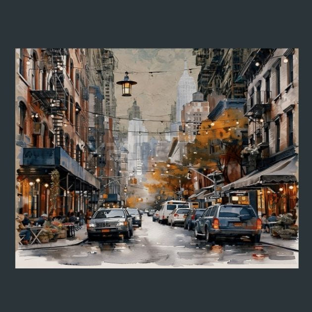 NewYork Skyline 12 Metal Wall Art and Desktop Mouse Pad by X2Metal