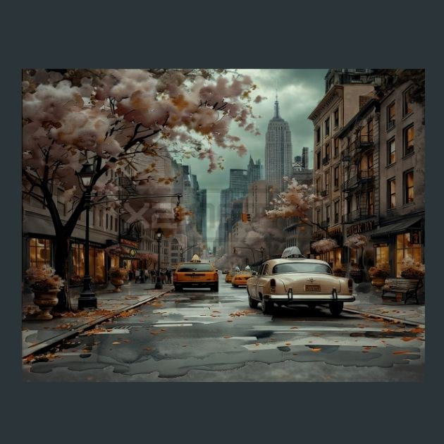 NewYork Skyline 15 Metal Wall Art and Desktop Mouse Pad by X2Metal