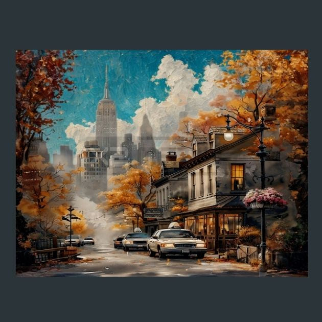 NewYork Skyline 17 Metal Wall Art and Desktop Mouse Pad by X2Metal
