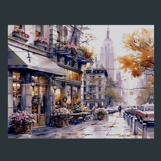 NewYork Skyline 2 Metal Wall Art and Desktop Mouse Pad by X2Metal
