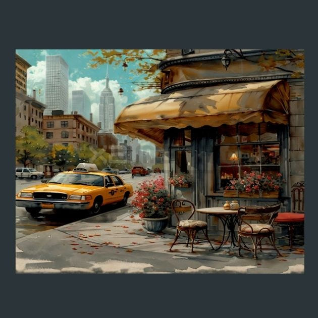 NewYork Skyline 7 Metal Wall Art and Desktop Mouse Pad by X2Metal