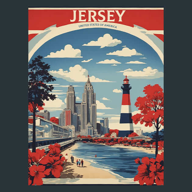 New Jersey Metal Wall Art and Desktop Mouse Pad by X2Metal