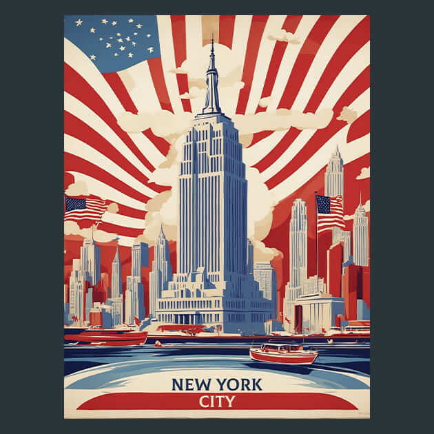 New York City Metal Wall Art and Desktop Mouse Pad by X2Metal