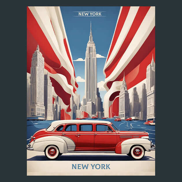 New York Metal Wall Art and Desktop Mouse Pad by X2Metal