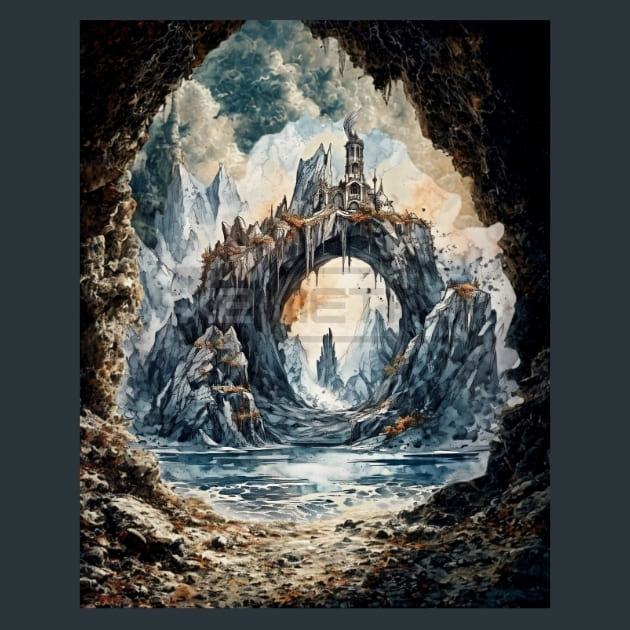 Niflheim Mythology Metal Wall Art and Desktop Mouse Pad by X2Metal