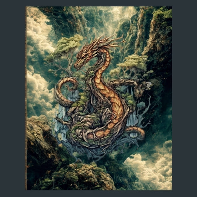 Norse Nidhogg Metal Wall Art and Desktop Mouse Pad by X2Metal