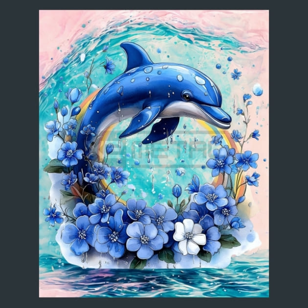 Ocean Acrobat Metal Wall Art and Desktop Mouse Pad by X2Metal