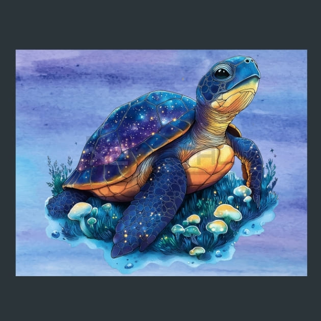 Ocean Echo keeper Turtles Metal Wall Art and Desktop Mouse Pad by X2Metal