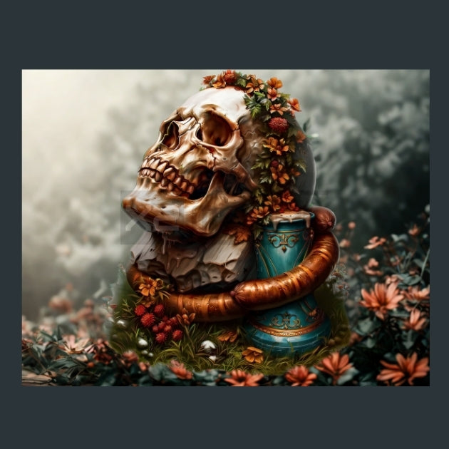 OktoberfestmSkulls 02 Metal Wall Art and Desktop Mouse Pad by X2Metal