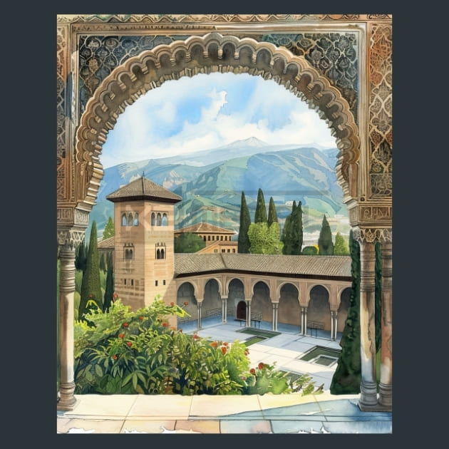Our Peaceful Pillars Metal Wall Art and Desktop Mouse Pad by X2Metal