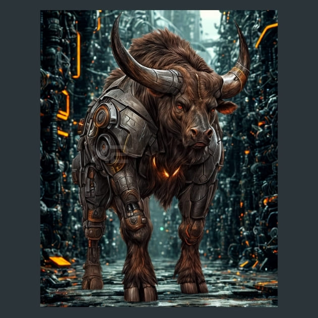 Ox Mechanimals – Metal Print &amp; Mouse Pad | ChromaLuxe | Made in Iowa USA