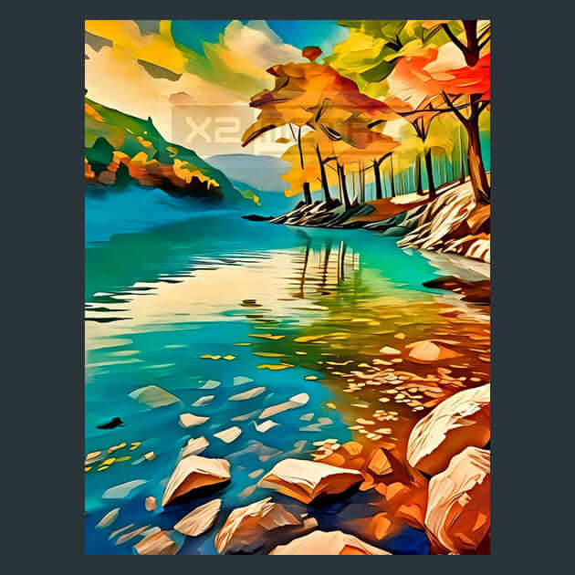 Ozarks Serenity Metal Wall Art and Desktop Mouse Pad by X2Metal