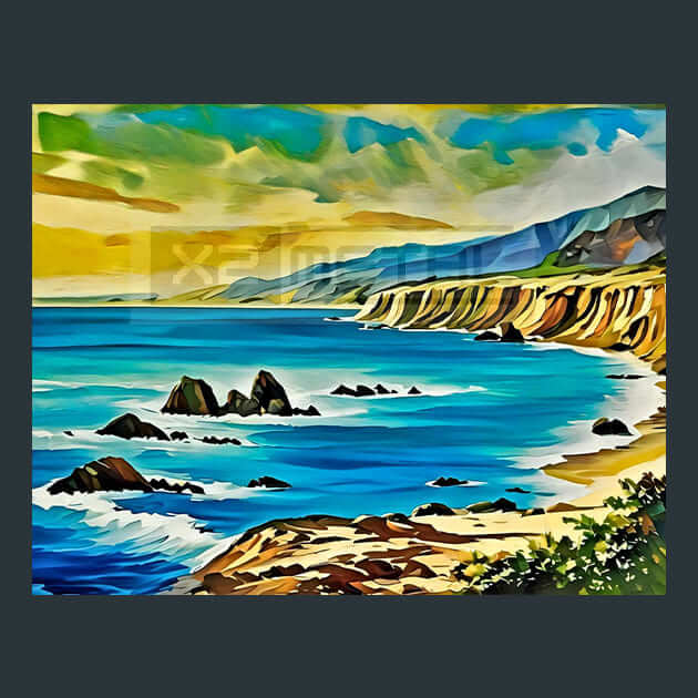 Pacific Ocean Splendor Metal Prints Wall Art by X2Metal