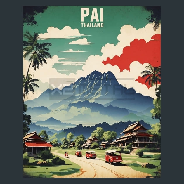 Pai 2 Thailand  Metal Prints Posters and Mouse Pads