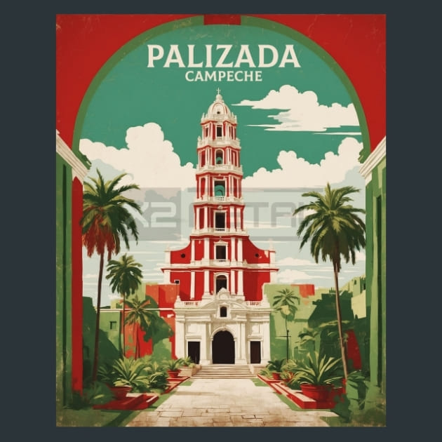 Palizada Campeche Mexico Metal Prints Posters and Mouse Pads
