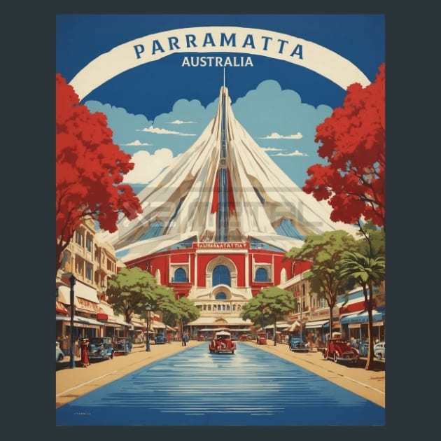 Parramatta Australia Metal Wall Art and Desktop Mouse Pad by X2Metal