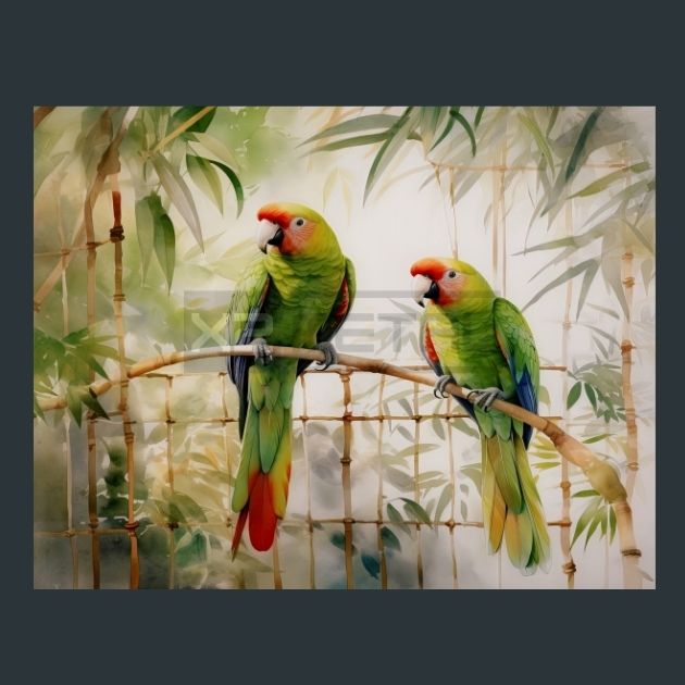 Parrots-Charm-1-metal-prints