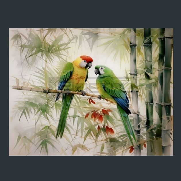 Parrots-Charm-2-metal-prints