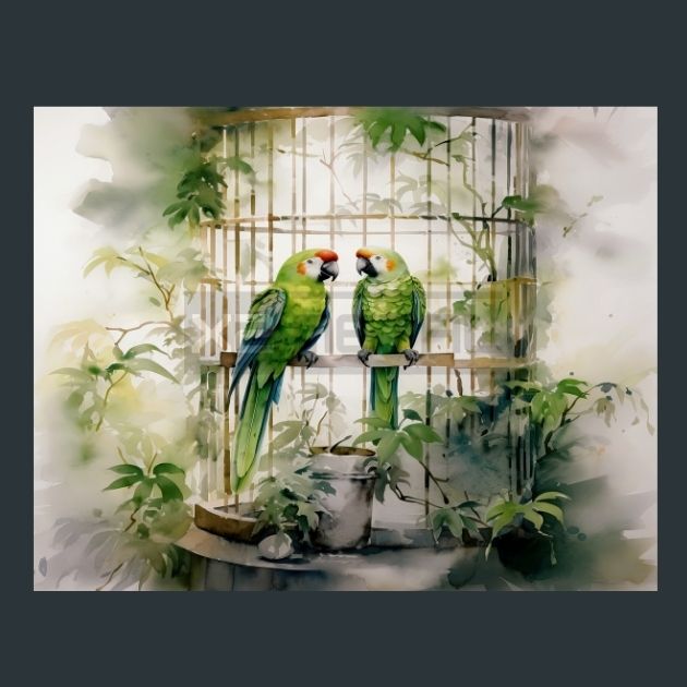 Parrots-Charm-3-metal-prints