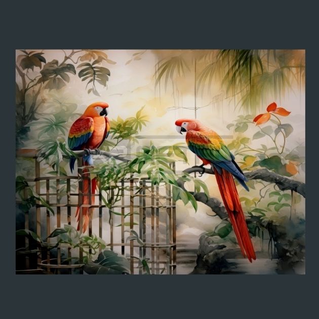 Parrots-Charm-5-metal-prints