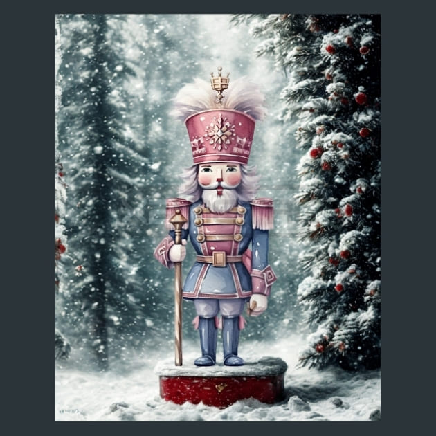 Pastel Christmas 19 Metal Wall Art and Desktop Mouse Pad by X2Metal